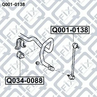 ВТУЛКА СТАБ-РА ПЕРЕДН D 24 TOYOTA CAMRY ACV3/MCV3 2001-2006 Q-fix Q0010138