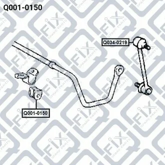 ВТУЛКА ЗАДНЕГО СТАБИЛИЗАТОРА Q-fix Q0010150