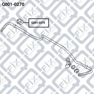 Втулка заднього стабілізатора MR403775 MITSUBISHI Q-fix Q001-0270