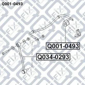 ВТУЛКА СТАБ-РА ЗАДН FORD TRANSIT TT9 2006-2013 Q-fix Q0010493