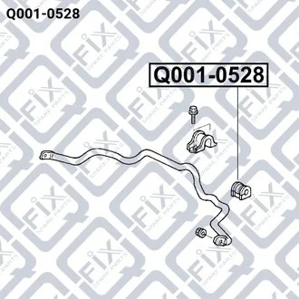 ВТУЛКА ПЕРЕДНЕГО СТАБИЛИЗАТОРА Q-fix Q0010528