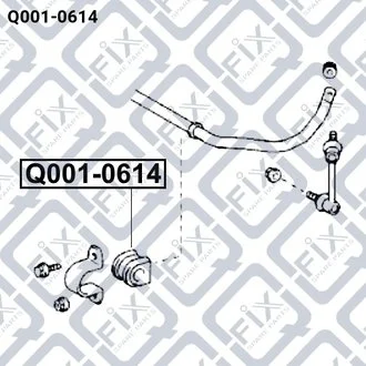ВТУЛКА ЗАДНЕГО СТАБИЛИЗАТОРА Q-fix Q0010614