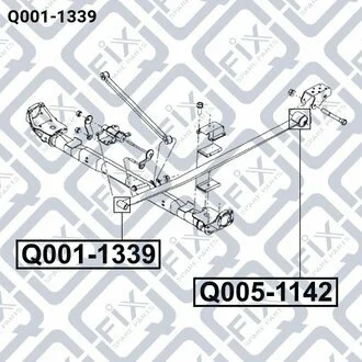 ВТУЛКА ЗАДНЕЙ РЕССОРИ Q-fix Q0011339