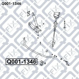 Втулка переднього стабілізатора Q-fix Q0011346
