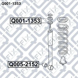 Опора амортизатора заднього Q-fix Q0011353