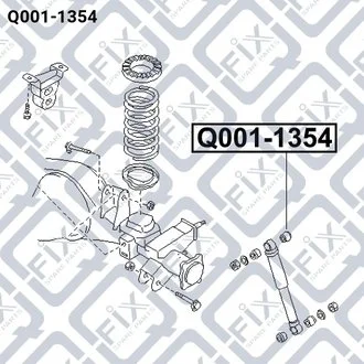 ВТУЛКА ЗАДНЕГО АМОРТИЗАТОРА Q-fix Q0011354