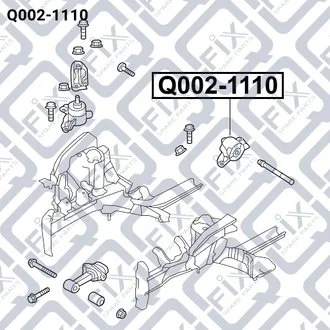 ПОДУШКА ДВИГУНА ЗАДН L HYUNDAI ACCENT 2011- Q-fix Q002-1110