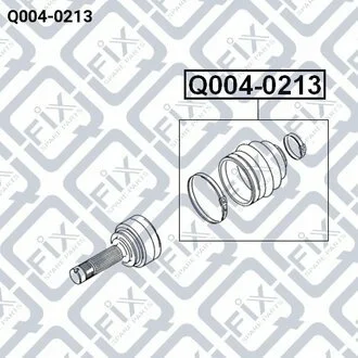 ПЫЛЬНИК ШРУСА (УНИВЕРСАЛЬНЫЙ) NISSAN/TOYOTA/MAZDA/HONDA/MITSUBISHI/SUBARU Q-fix Q004-0213 (фото 1)