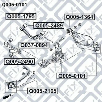 САЙЛЕНТБЛОК ЗАДНЕЙ ЦАПФИ Q-fix Q0050101