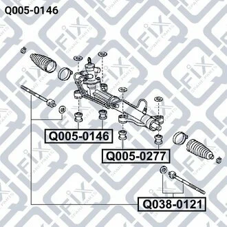 САЙЛЕНТБЛОК РУЛЬОВОЇ РІЙКИ Q-fix Q0050146