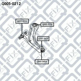 Сайлентблок Q-fix Q0050212