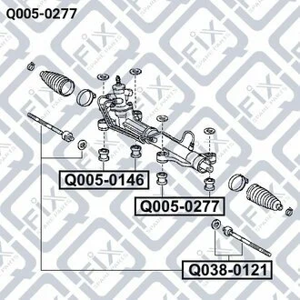 САЙЛЕНТБЛОК РУЛЬОВОЇ РІЙКИ Q-fix Q0050277
