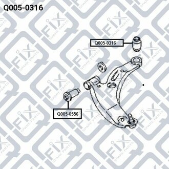 Сайлентблок Q-fix Q0050316 (фото 1)