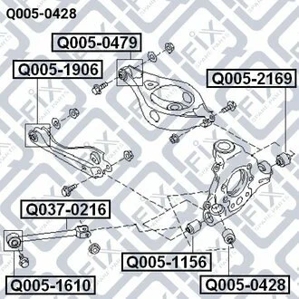 САЙЛЕНТБЛОК ЗАДНІЙ ЦАПФІ Q-fix Q0050428