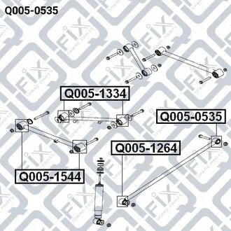 САЙЛЕНТБЛОК ЗАДНІЙ ПОПЕРЕЧНОЇ ТЯГИ Q-fix Q0050535
