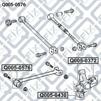САЙЛЕНТБЛОК ЗАДН ПРОДОЛ ТЯГИ TOYOTA CAMRY ACV30 2001-2006 Q-fix Q0050576