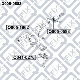 Сайлентблок 0K2A13446Y HYUNDAI / KIA Q-fix Q005-0583
