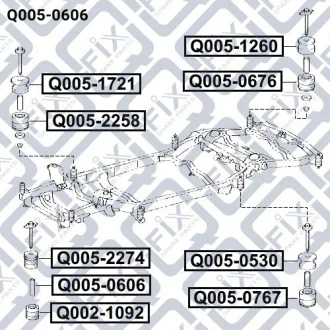 Втулка сайлентблока Q-fix Q005-0606