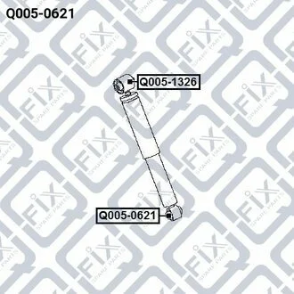 САЙЛЕНТБЛОК ЗАДНЕГО АМОРТИЗАТОРА Q-fix Q0050621