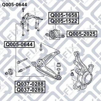 Сайлентблок Q-fix Q0050644