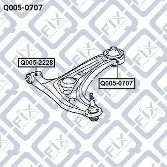 Сайлентблок Q-fix Q0050707