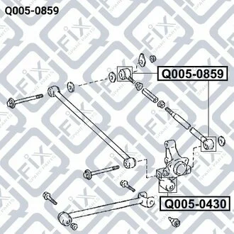 САЙЛЕНТБЛОК ЗАДНЕЙ ПОПЕРЕЧНОЙ ТЯГИ Q-fix Q0050859