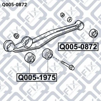 Сайлентблок задній переднього важеля 4806160010 TOYOTA / LEXUS Q-fix Q005-0872