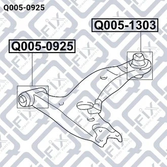 САЙЛЕНТБЛОК ПЕРЕДНІЙ ПЕРЕДНЬОГО ВАГАРУ Q-fix Q0050925