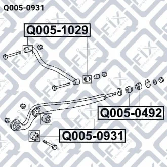 Сайлентблок A4603330314 MERCEDES Q-fix Q005-0931