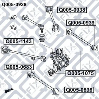 САЙЛЕНТБЛОК ЗАДНЕЙ ТЯГИ Q-fix Q0050938