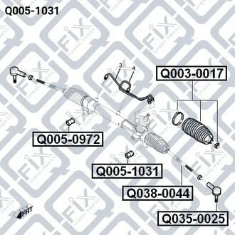 САЙЛЕНТБЛОК РУЛЕВОЙ РЕЙКИ Q-fix Q0051031