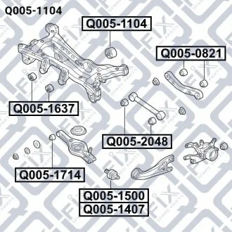 Фото 1 - сайлентблок подушки диференціалу hyundai ix35 2.0 crdi 4wd 2010-/santa fe iii 01.10- Q-fix Q005-1104 САЙЛЕНТБЛОК ПОДУШКИ ДИФЕРЕНЦІАЛУ HYUNDAI IX35 2.0 CRDi 4WD 2010-/SANTA FE III 01.10- Q-fix Q005-1104 (фото 1)