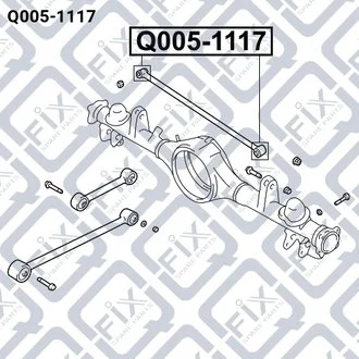 САЙЛЕНТБЛОК ЗАДН ПОПЕРЕЧНОЇ ТЯГИ SUZUKI GRAND VITARA/GRAND ESCUDO XL-7 JA627 2001-2006 Q-fix Q005-1117