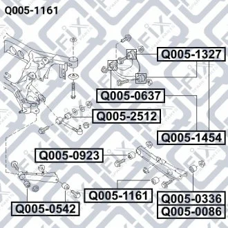 САЙЛЕНТБЛОК ЗАДНІЙ ПОПЕРЕЧНОЇ ТЯГИ Q-fix Q0051161