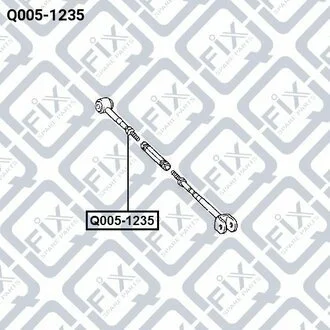 САЙЛЕНТБЛОК ЗАДН ПОПЕРЕЧНОЙ ТЯГИ L TOYOTA CAMRY AC Q-fix Q0051235