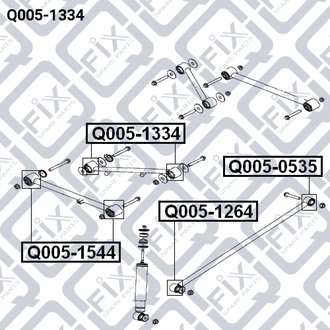 САЙЛЕНТБЛОК ЗАДНЕЙ ПРОДОЛЬНОЙ ТЯГИ Q-fix Q0051334