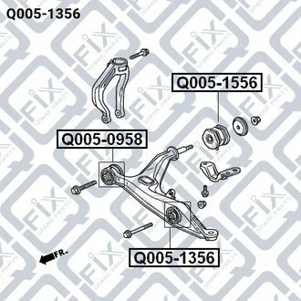 САЙЛЕНТБЛОК важеля нижнього переднього Q-fix Q0051356