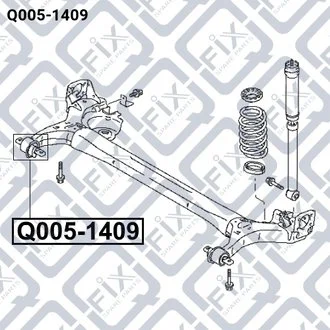 САЙЛЕНТБЛОК ЗАДН БАЛКИ MITSUBISHI COLT Z32A/Z34A/Z Q-fix Q0051409