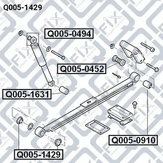 САЙЛЕНТБЛОК ЗАДН РЕСОРІ Q-fix Q0051429