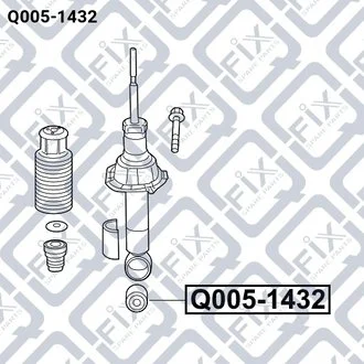 САЙЛЕНТБЛОК ЗАДНЕГО АМОРТИЗАТОРА Q-fix Q0051432