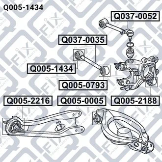 САЙЛЕНТБЛОК ЗАДНЬОЇ ТЯГИ Q-fix Q0051434