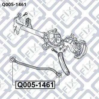 Сайлентблок передній поперечної тяги 52088305AB JEEP Q-fix Q005-1461 (фото 1)