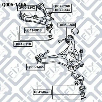 Сайлентблок Q-fix Q0051465