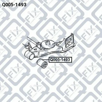 Сайлентблок задньої підвіски 96322393 GENERAL MOTORS Q-fix Q005-1493