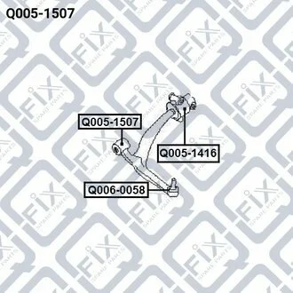 Сайлентблок Q-fix Q0051507