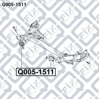 Сайлентблок задньої балки 4872502200 TOYOTA / LEXUS Q-fix Q0051511