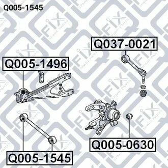 САЙЛЕНТБЛОК ЗАДНЕГО РЫЧАГА Q-fix Q0051545