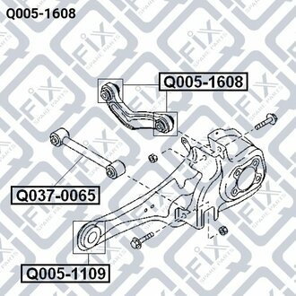 САЙЛЕНТБЛОК ЗАДН ПОПЕРЕЧНОЙ ТЯГИ MAZDA CX-9 TB 200 Q-fix Q0051608