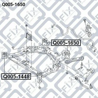 САЙЛЕНТБЛОК ПІДРАМНИКА ЗАДНІЙ Q-fix Q0051650