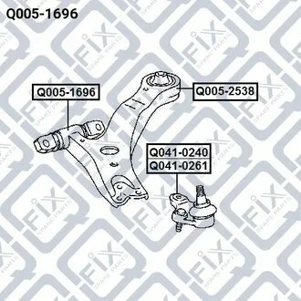 Сайлентблок Q-fix Q0051696
